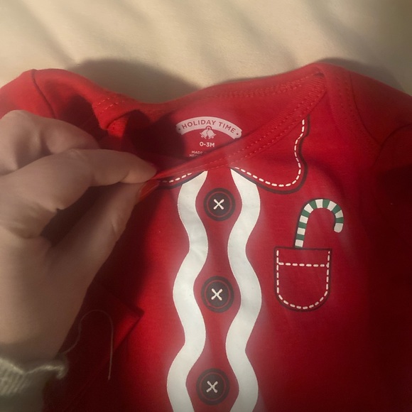 NWT Set of two unisex baby Christmas onesies in size 0-3 months - Picture 5 of 6